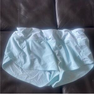 Lululemon Light Blue Running Shorts